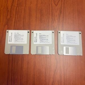 Vintage Microsoft Return of Arcade Windows 95 Floppy Disks Set 3 Untested